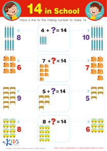 Normal Difficulty Kindergarten Math Worksheets image