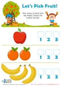 Let's Pick Fruit Worksheet