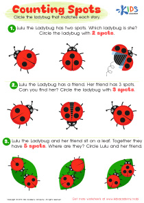 Counting Spots Worksheet