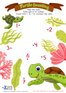 Turtle Counting Worksheet