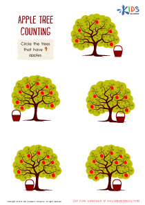 Apple Tree Counting Worksheet