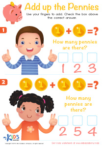 Add up the Pennies Worksheet