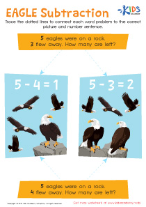 Eagle Subtraction Worksheet