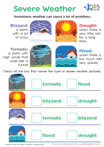 Severe Weather Worksheet