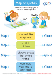 Map or Globe? Worksheet
