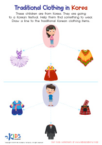 Traditional Clothing in Korea Worksheet