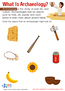 What Is Archaeology? Worksheet