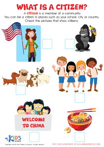 Easy Kindergarten Social Studies Worksheets image