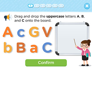 Identifying Uppercase Letters A-I