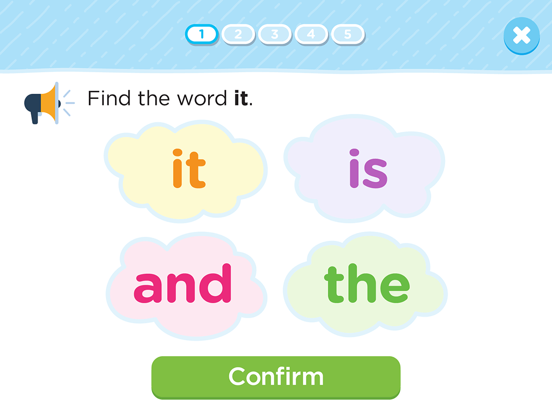 Identifying Sight Words: And, The, It, Is