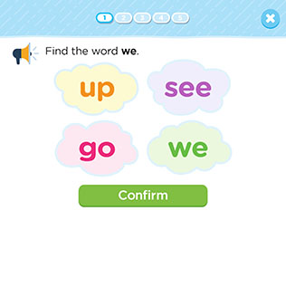 Sight Words: We, See, Go, Up