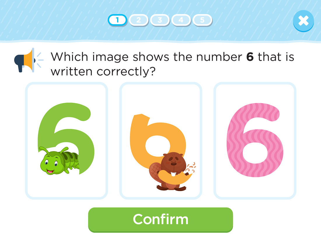 Identify Correctly Written Numbers 6, 7