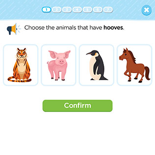 Land Animals - Quiz by Kids Academy