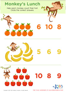 Monkey’s Lunch Worksheet