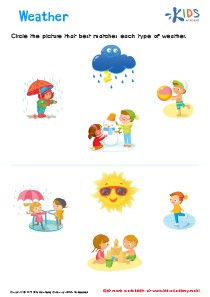 Types of Weather Worksheet