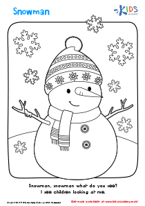 Christmas: Snowman Printable