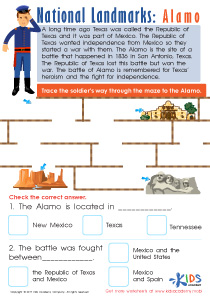 Alamo Printable Worksheet