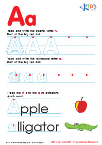 First Grade Letter Tracing Worksheets image