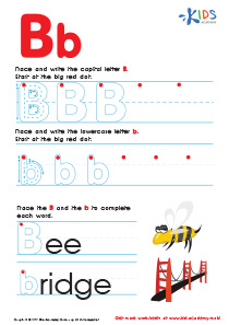 Letter B Tracing Page