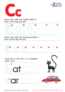 Letter C Tracing Page