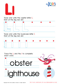 Letter L Tracing Page