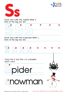 Letter S Tracing Page