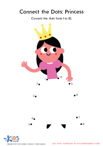 Princess Connect Dots Worksheet
