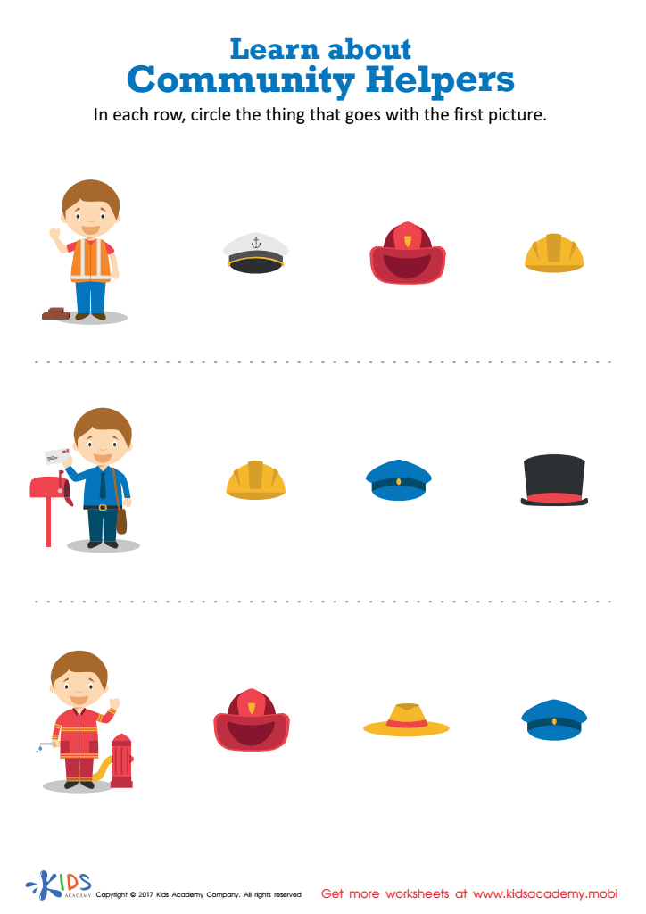 Learn about Community Helpers Printable, Downloadable PDF for Kids