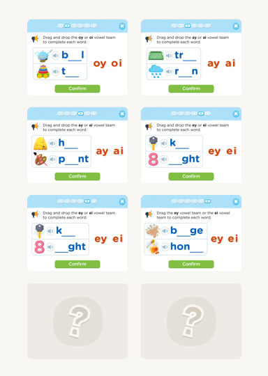 Spelling Words with Vowel Teams quiz