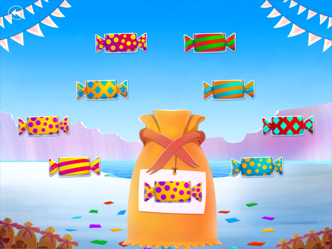 Arctic Birthday: Sorting Sweets by Pattern