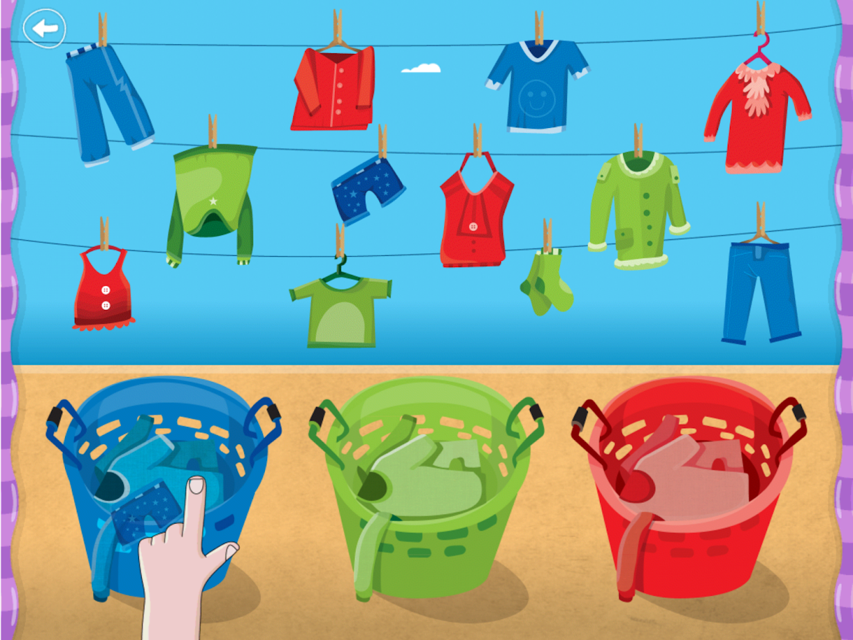 Sorting Clothes by Color