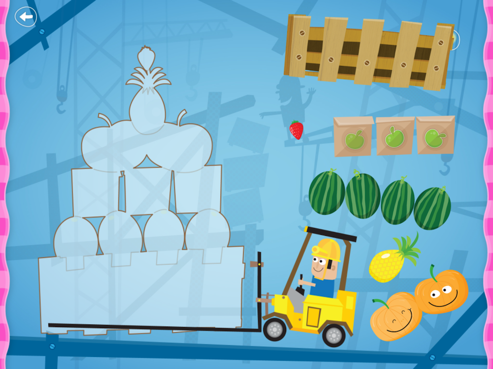 Building Towers: Truck with Fruits