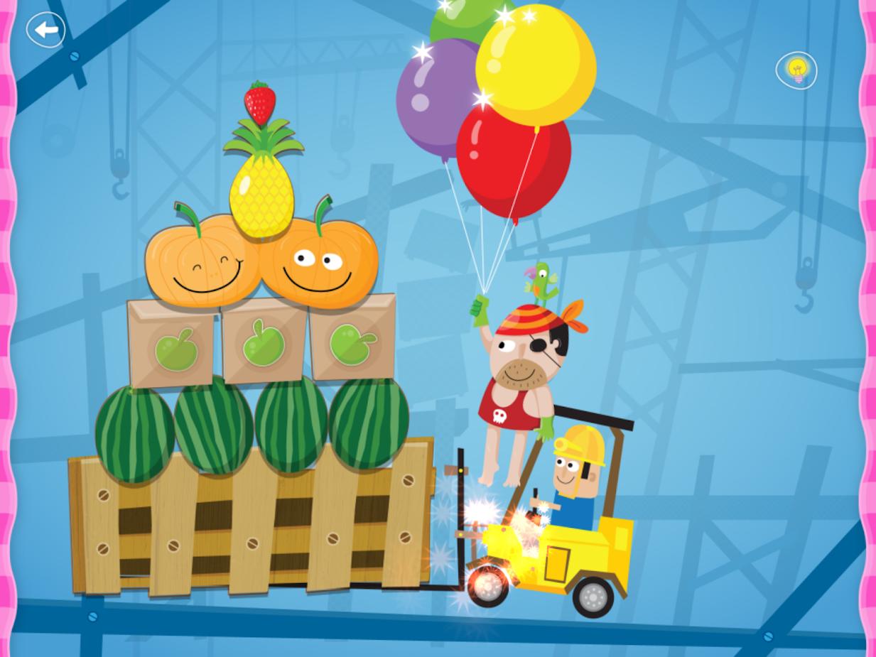 Building Towers: Truck with Fruits