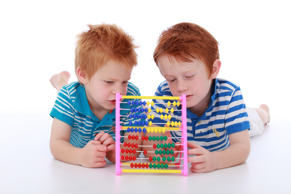 Children, abacus.