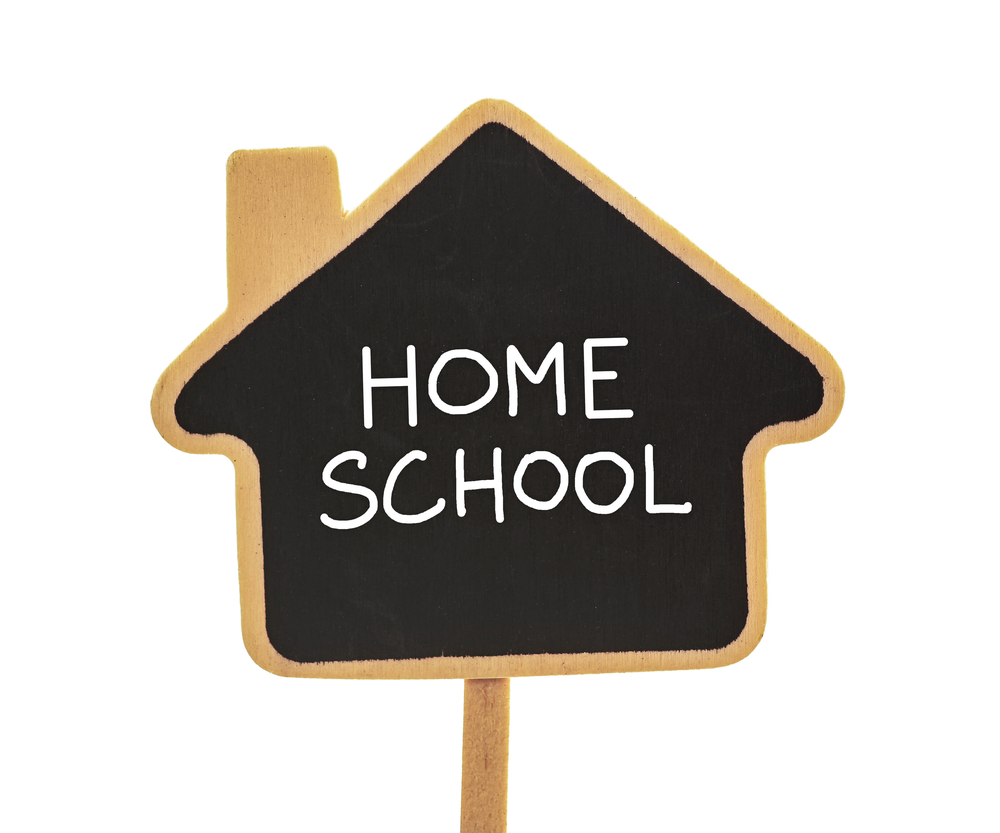 Home school sign.