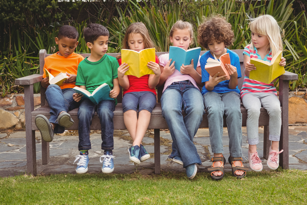 Children reading.