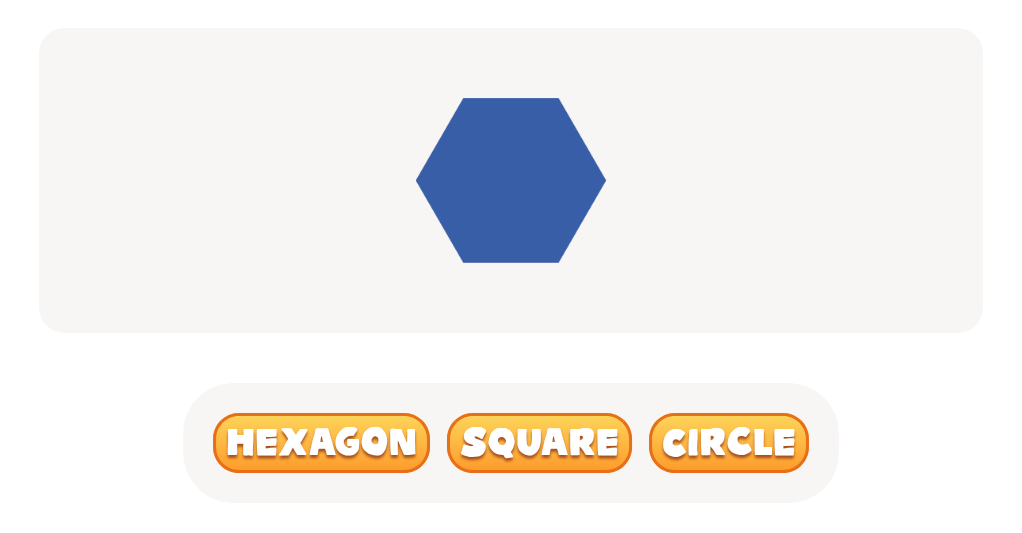 2D Shape Recognition: Discover the Circle, Hexagon, or Square!