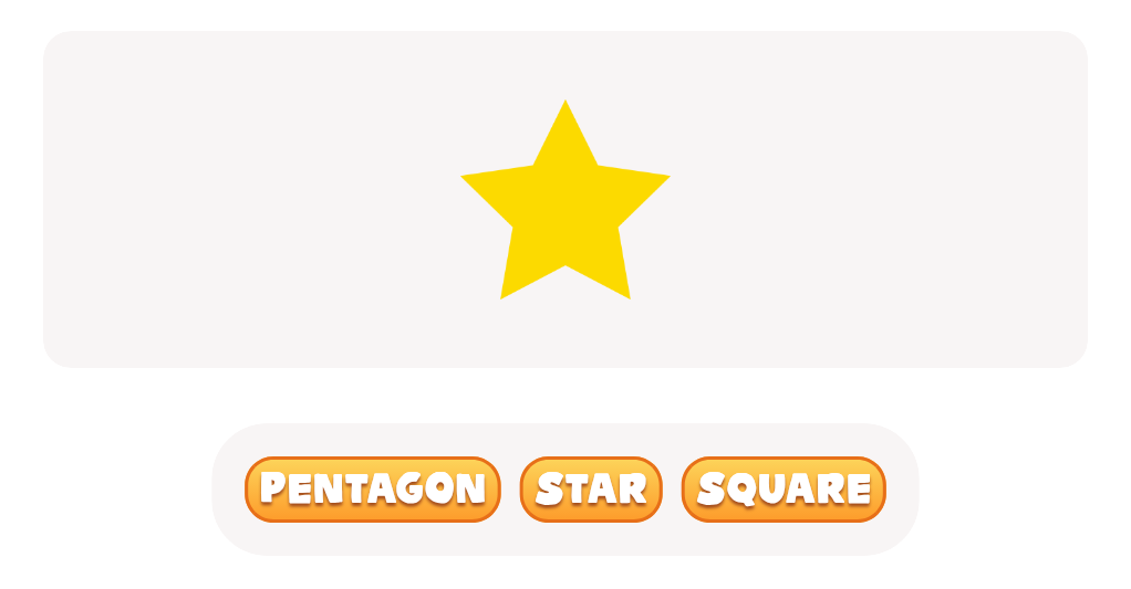2D Shape Recognition: Discover the Pentagon, Star, or Square!