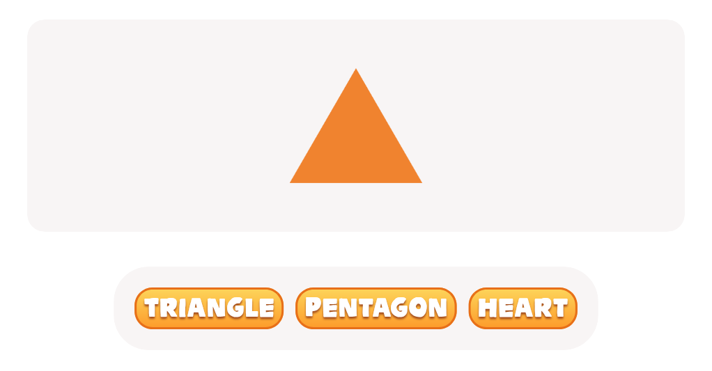 2D Shape Recognition: Discover the Pentagon, Triangle, or Heart!