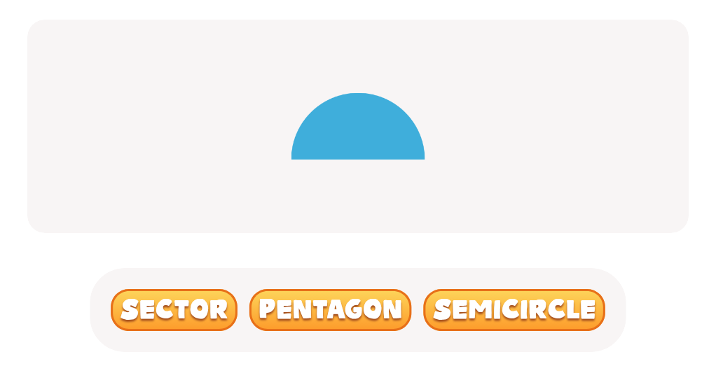 2D Shape Recognition: Discover the Sector, Semicircle, or Pentagon!