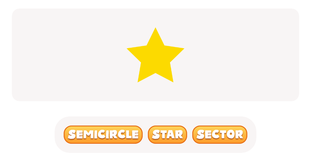 2D Shape Recognition: Discover the Semicircle, Star, or Sector!