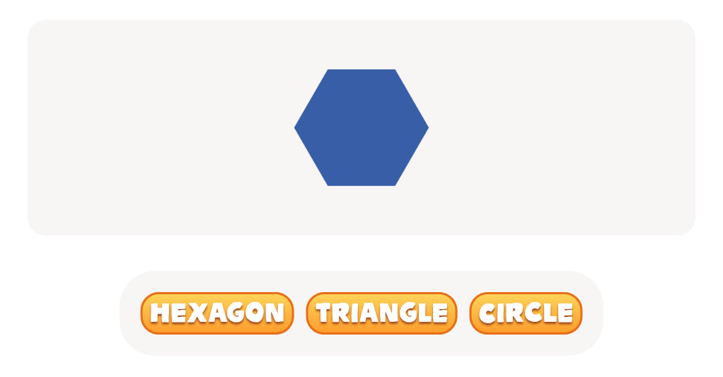 2D Shape Recognition: Discover the Triangle, Hexagon, or Circle!