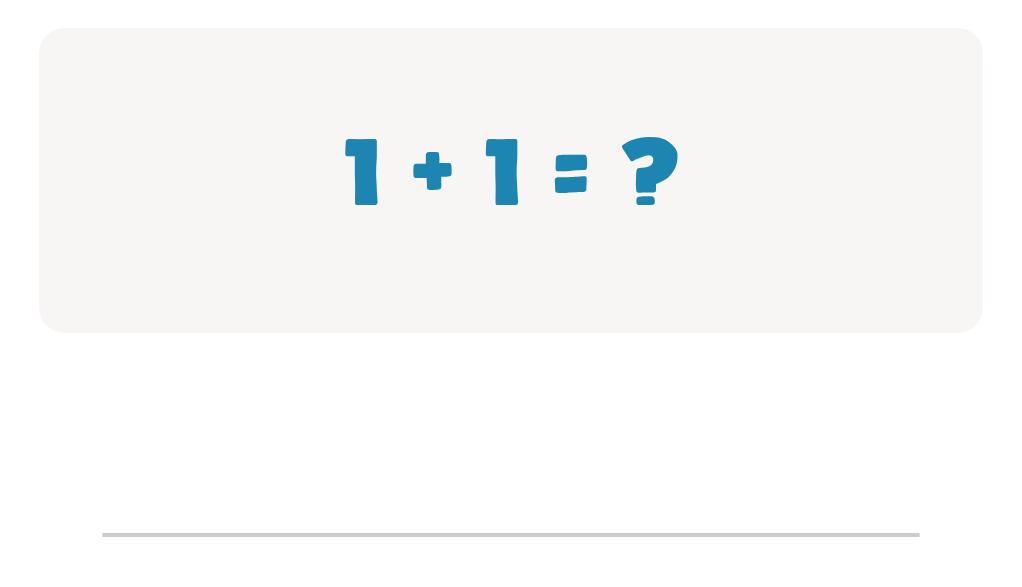 Addition Facts Worksheet: Type the Total for 1 + 1