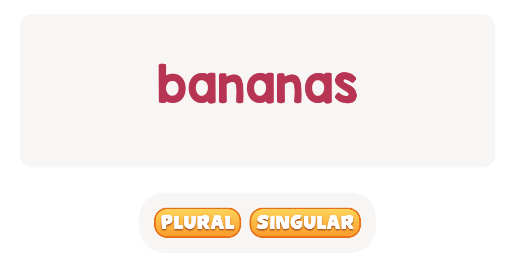 'bananas': singular or plural?