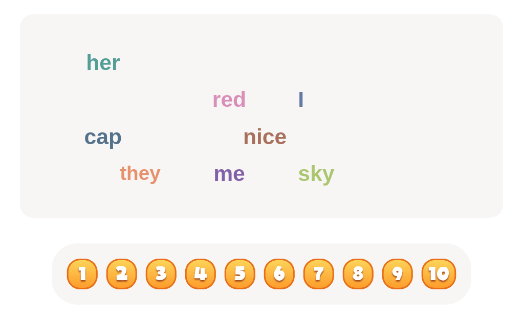 Can you find and count all the personal pronouns in the word cloud?