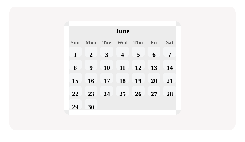 Can you spot June 3 in the calendar below?