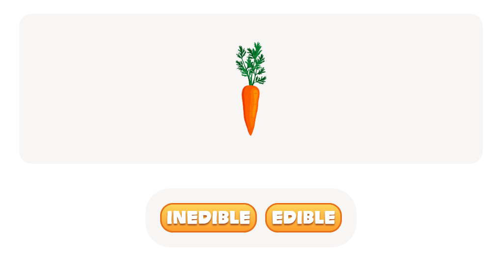 Carrot's Edible or Inedible Quiz - Can You Tell the Difference?