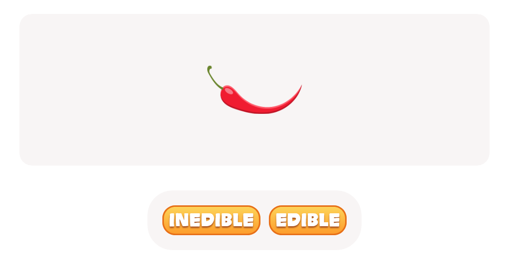 Chili pepper's Edible or Inedible Quiz - Can You Tell the Difference?