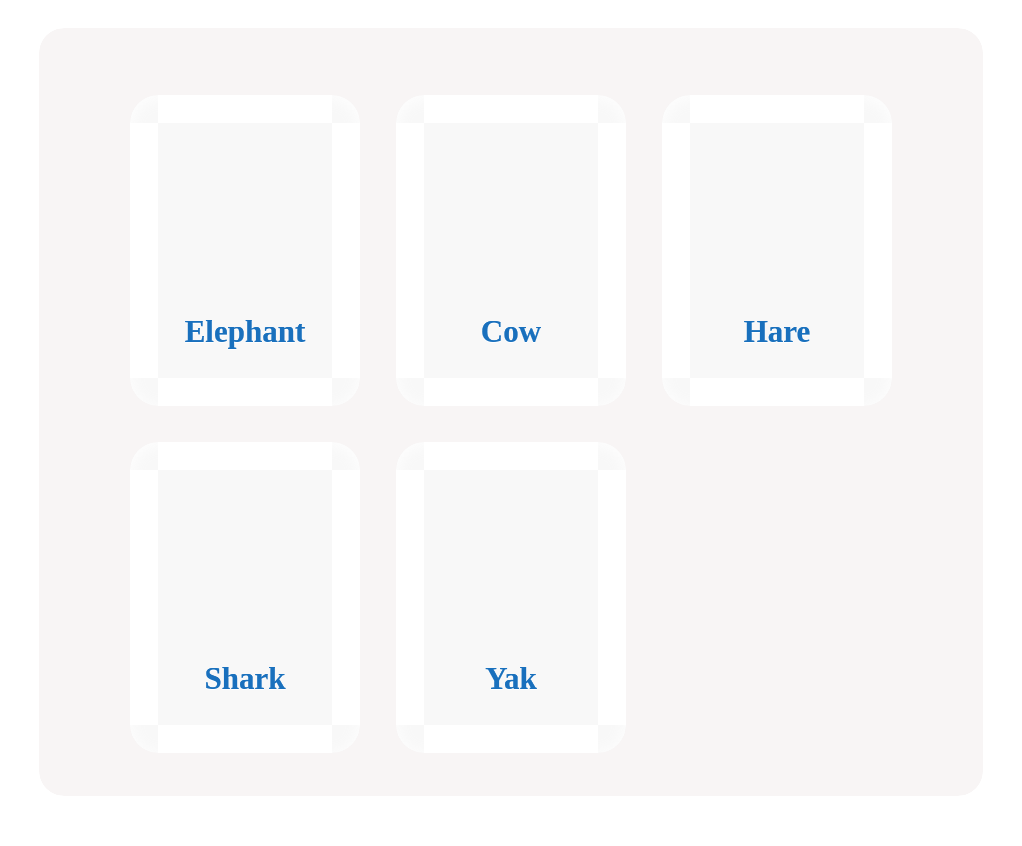 Choose all that match!