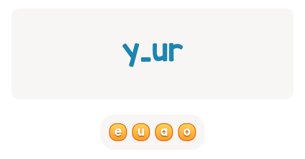 Choose the correct letter to complete this sight word!